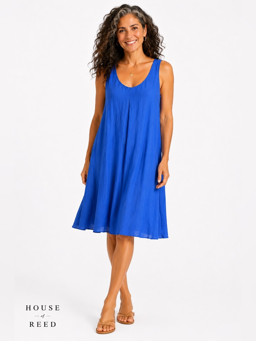 Tommy Bahama Cobalt Blue Sleeveless Swing Dress Size S Resort‎ Vacation Coastal